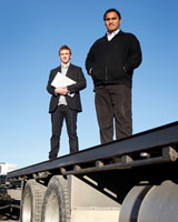 Founders Walter Ormsby and Andrew Bishop